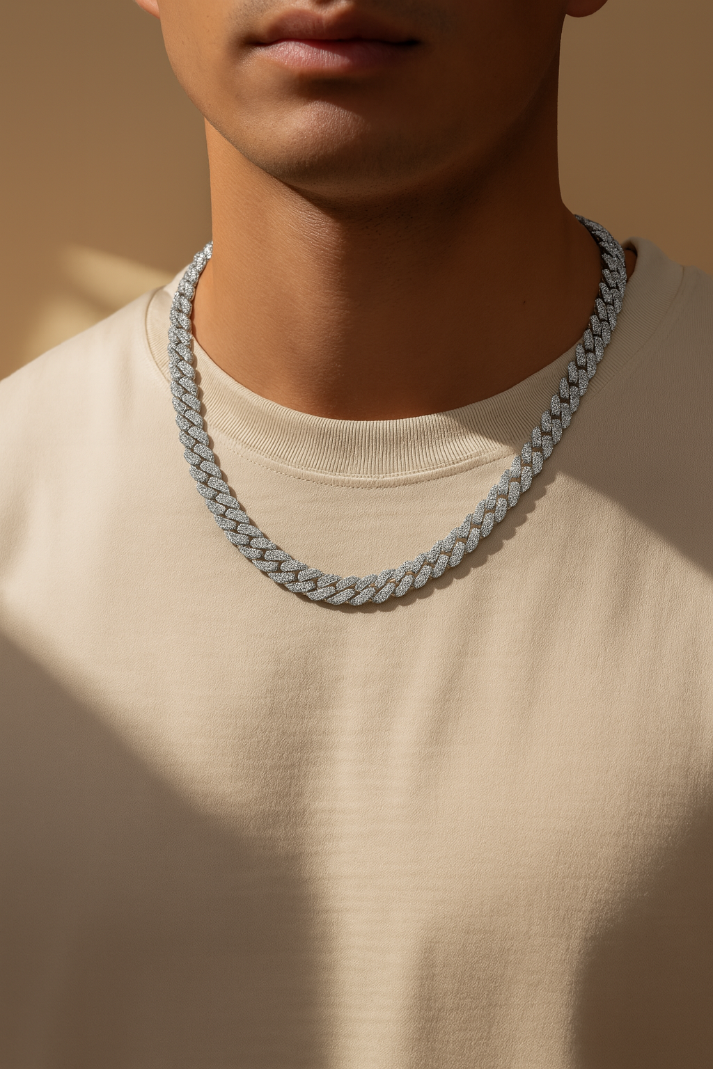Iced Out Moissanite Cuban Link Necklace | 925 Sterling Silver – Arvea