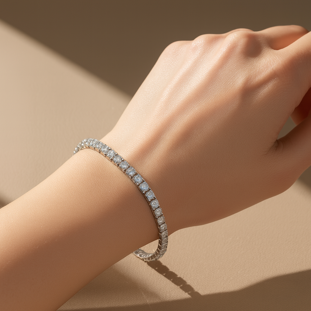Moissanite Tennis Bracelet | 925 Sterling Silver – Arvea