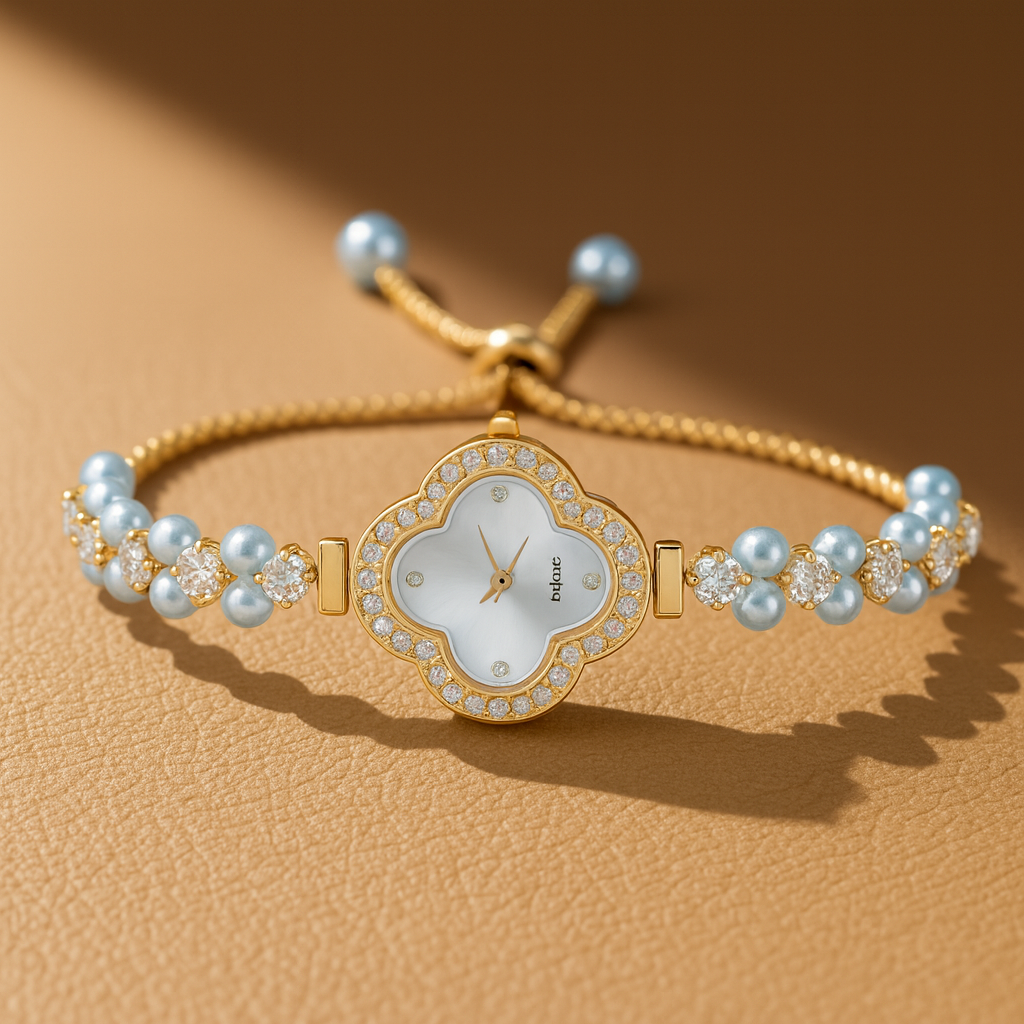 Starlight Zirconia Watch | Sparkling Silver Timepiece – Arvea