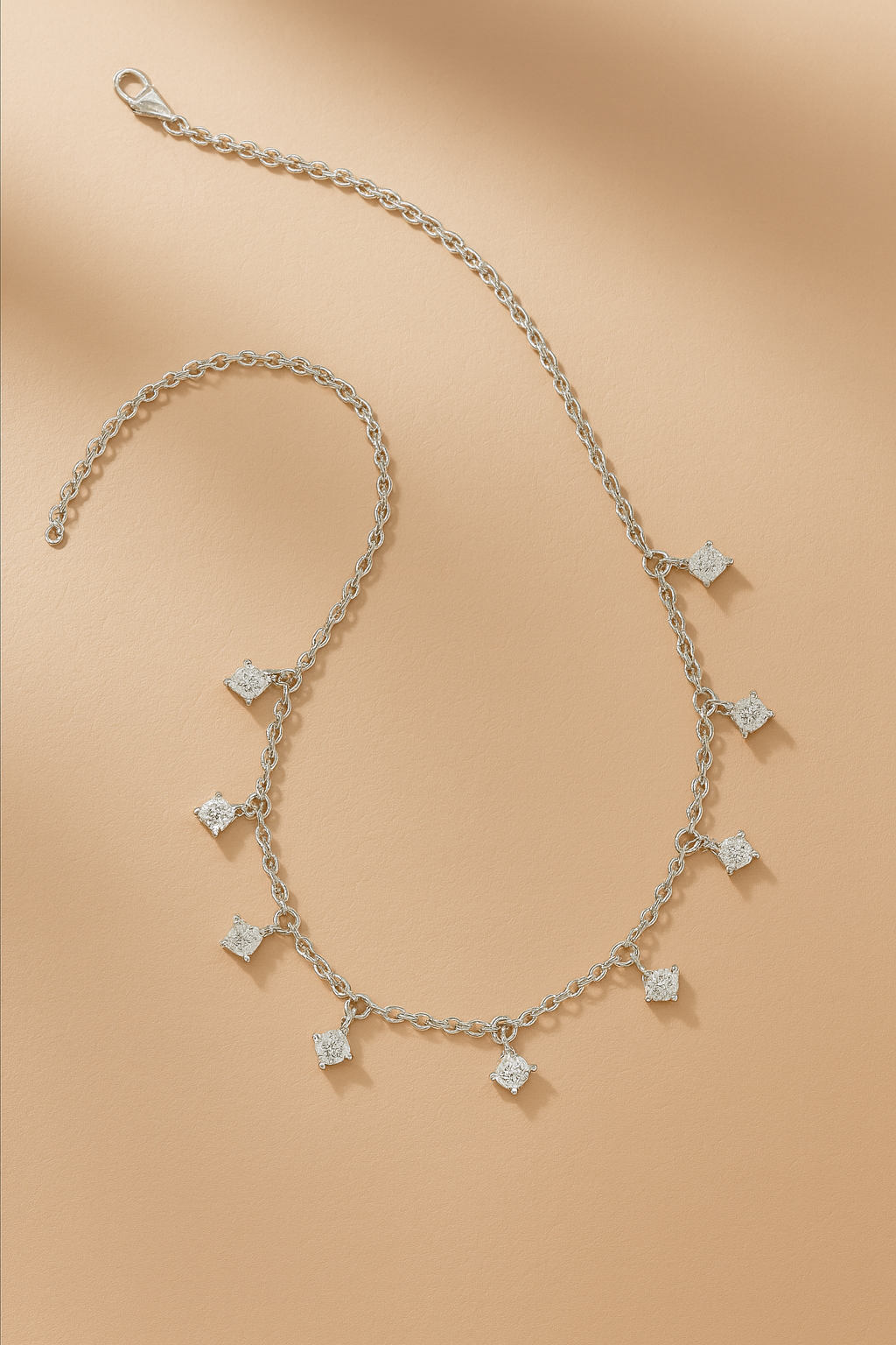 Luna Moissanite Necklace | 925 Sterling Silver – Arvea