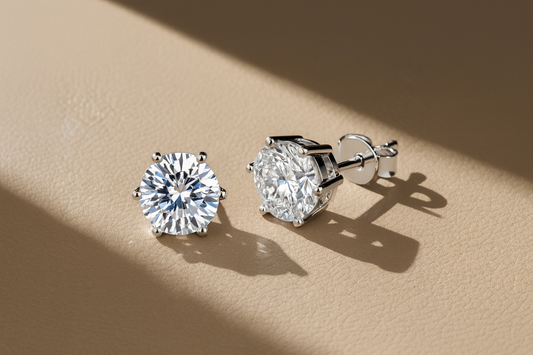 Moissanite Diamond Stud Earrings | 925 Sterling Silver – Arvea