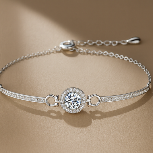 Aurora Moissanite Bracelet | 925 Sterling Silver – Arvea